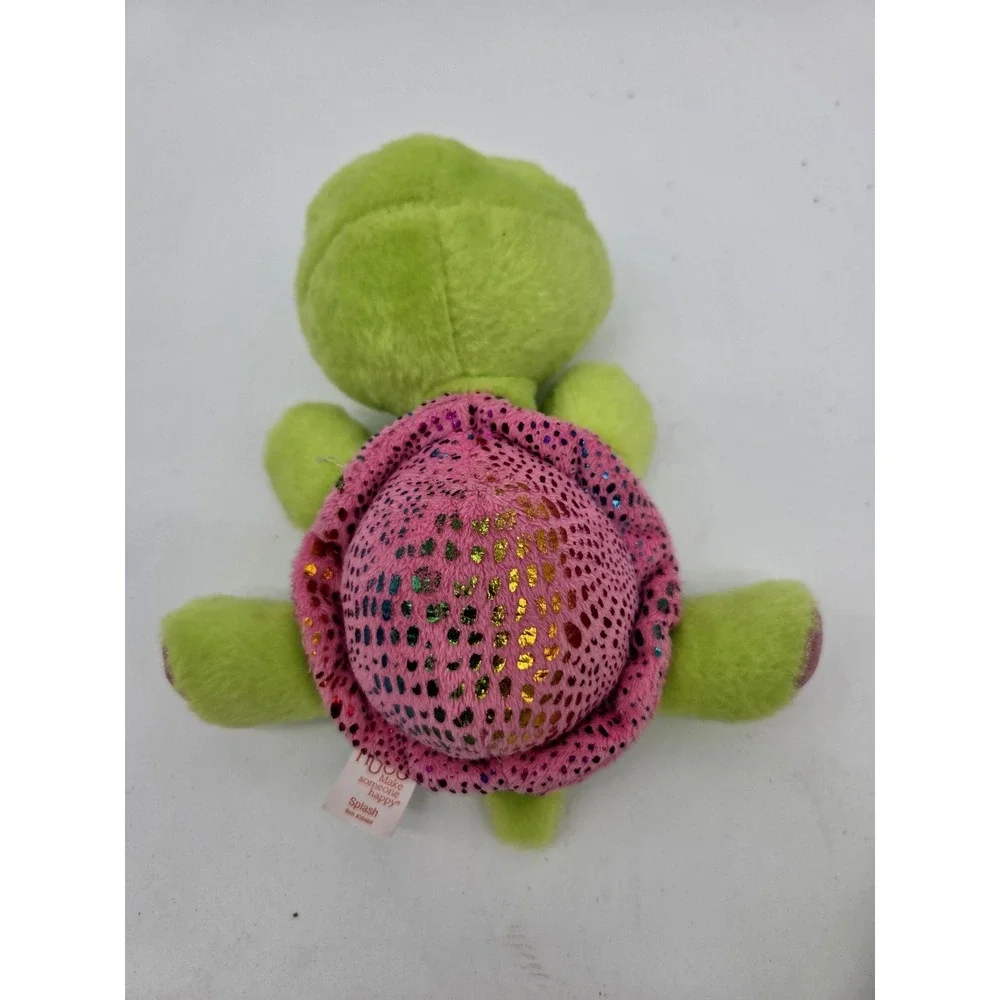 LOT Russ Splash Pin/ Ty Beanie Boos ZIPPY the Green Turtle (6 Inch) Plush